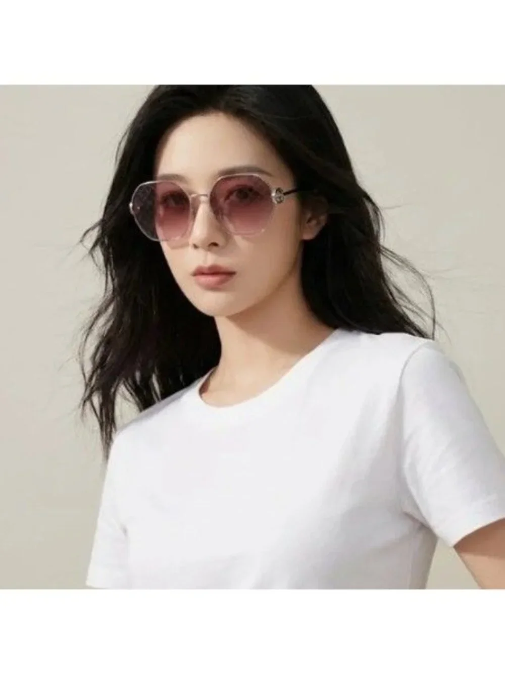 Gucci GG2046S 004  Geometric Sunglasses - Silver / Red Gradient